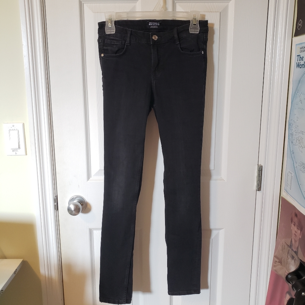Zara Trafaluc Denim Black Skinny Jeans